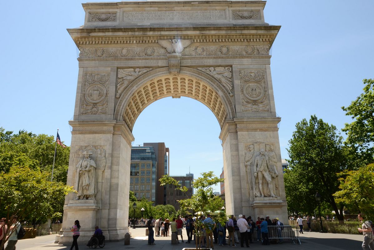 12 New York Washington Square Park Washington Arch From Fifth Avenue